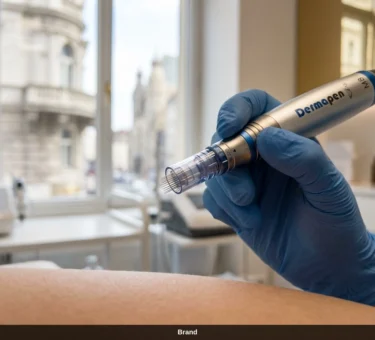 Professionelles Microneedling in Wien mit dem Dermapen zur effektiven Hautstraffung.