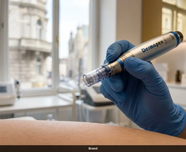 Professionelles Microneedling in Wien mit dem Dermapen zur effektiven Hautstraffung.