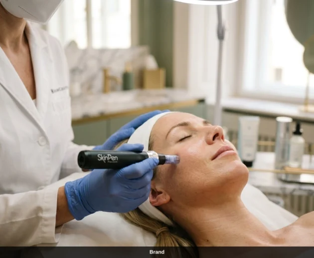 Professionelle medizinische Microneedling Behandlung in Wien zur Hautregeneration.
