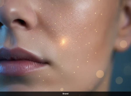 Nahaufnahme einer glatten Haut, die durch Microneedling das Hautbild verfeinern und Poren verkleinern soll.