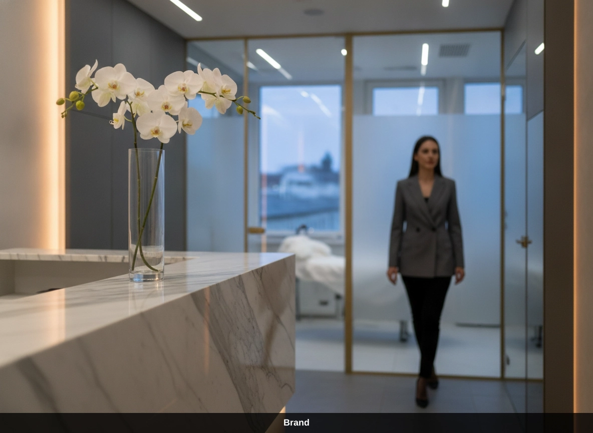 Elegantes Kosmetikstudio in Wien für professionelle Gesichtsbehandlung und Microneedling.