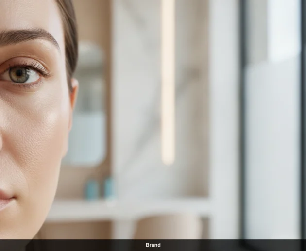 Nahaufnahme eines Gesichts für ein verfeinertes Hautbild nach Microneedling in Wien.