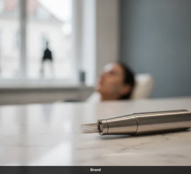 Professionelles Microneedling-Gerät für effektiven Kollagenaufbau in einem Wiener Kosmetikstudio.