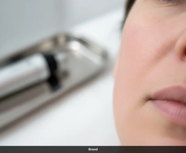 Nahaufnahme einer Hautpartie nach einer professionellen Microneedling Behandlung zur Hautregeneration.