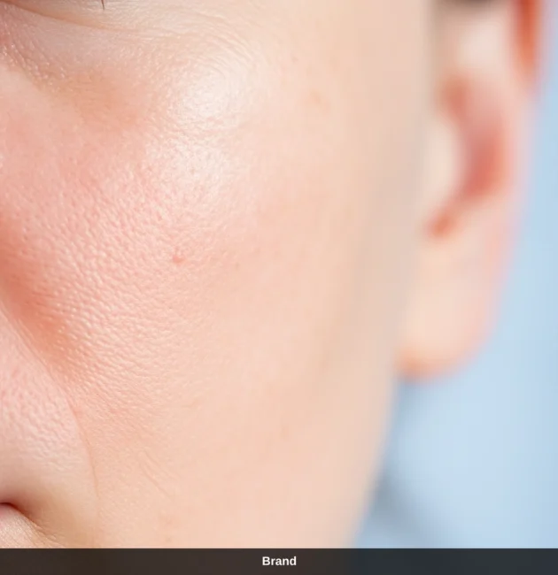 Nahaufnahme einer Hautpartie nach Mikroverletzungen durch Microneedling zur Hautregeneration.