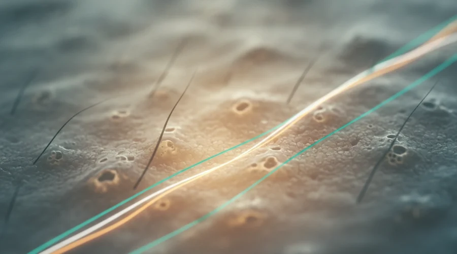 Hautregeneration und Kollagenaufbau: Microneedling Wirkung mikroskopisch erklärt.