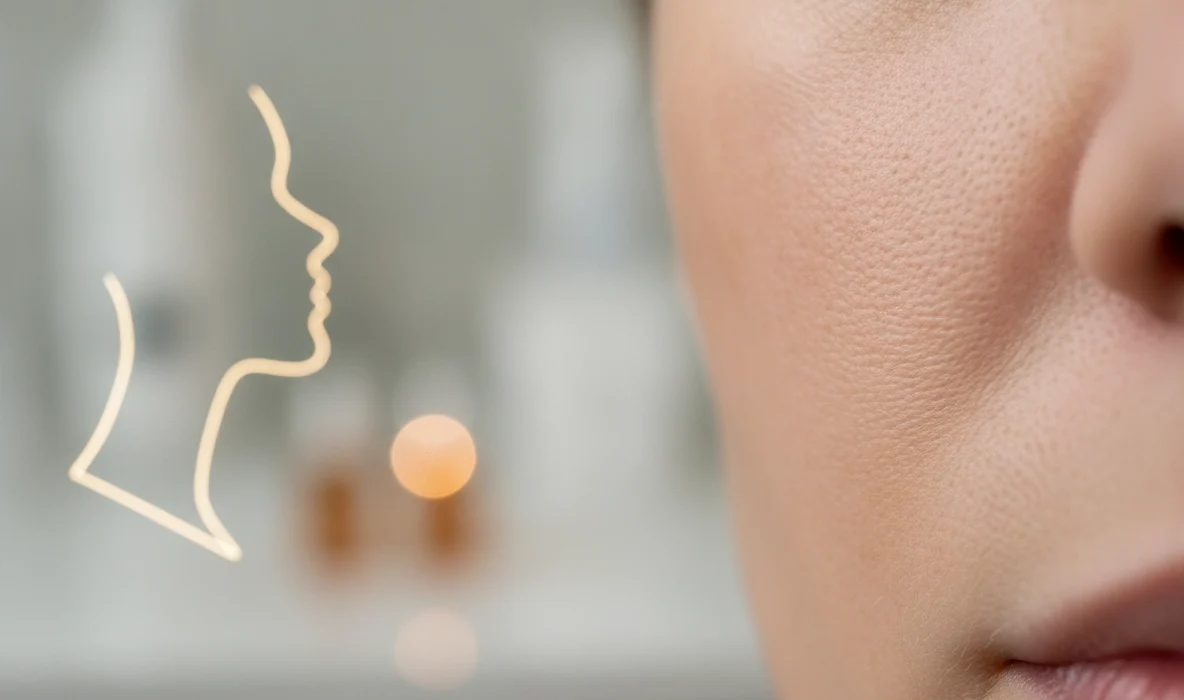 Nahaufnahme Hautstruktur zum Poren verfeinern Wien und Hautbild verbessern durch Microneedling.
