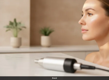 Microneedling Pen Wien f&uuml;r eine Gesichtsbehandlung zur Hautregeneration und Poren verfeinern.