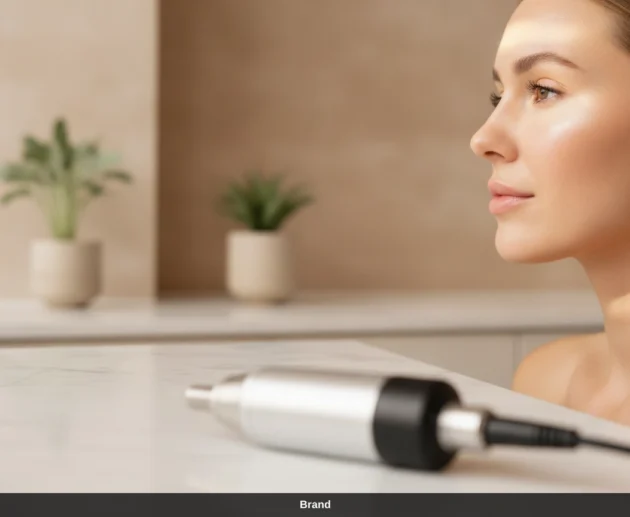 Microneedling Pen Wien f&uuml;r eine Gesichtsbehandlung zur Hautregeneration und Poren verfeinern.