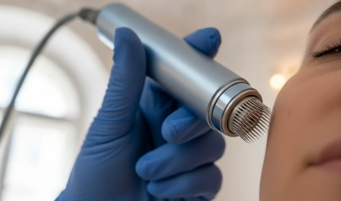 Professionelles Microneedling Wien: Ein Pen zur Hautverjüngung ohne OP und um Poren zu verfeinern.