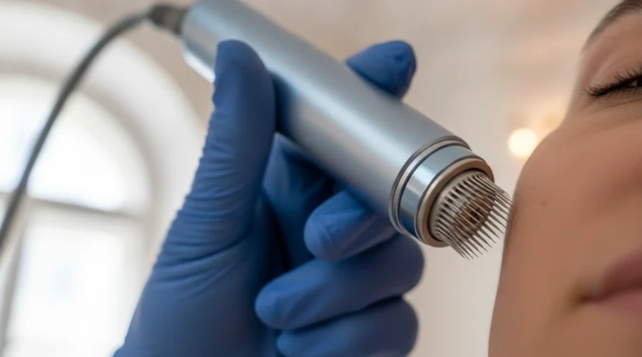 Professionelles Microneedling Wien: Ein Pen zur Hautverjüngung ohne OP und um Poren zu verfeinern.
