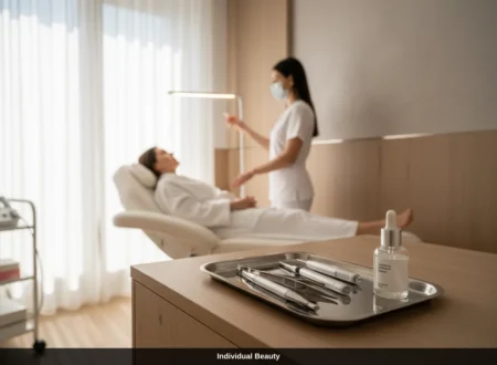 Moderne Kosmetikstudio Wien Einrichtung für eine professionelle Microneedling Behandlung