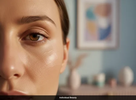 Nahaufnahme einer gepflegten Frauenhaut nach einer Microneedling Behandlung in Wien für strahlenden Teint